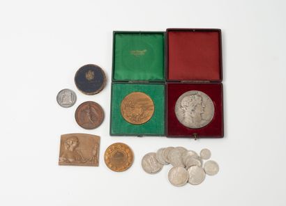FRANCE, BELGIUM, SWEDEN...
Lot of 10 silver...