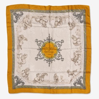 HERMES
Silk twill square, 