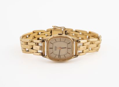 SEIKO
Ladies' wristwatch in metal and gilt...