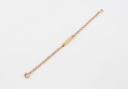 Child's bracelet in yellow gold (750) with...