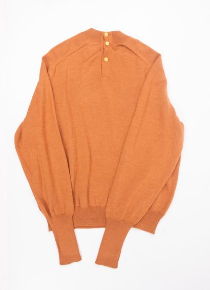 HERMES 
Cashmere and silk sweater with animal...