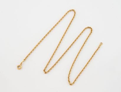 Yellow gold (750) forçat-filed neck chain....