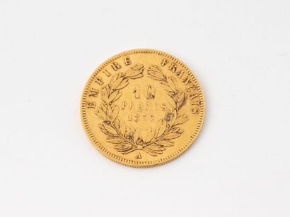 FRANCE 
Coin de 10 francs or Napoléon III...