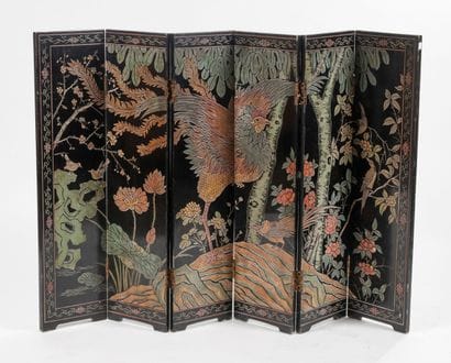 CHINA, early 20th century
Small 6-leaf screen...