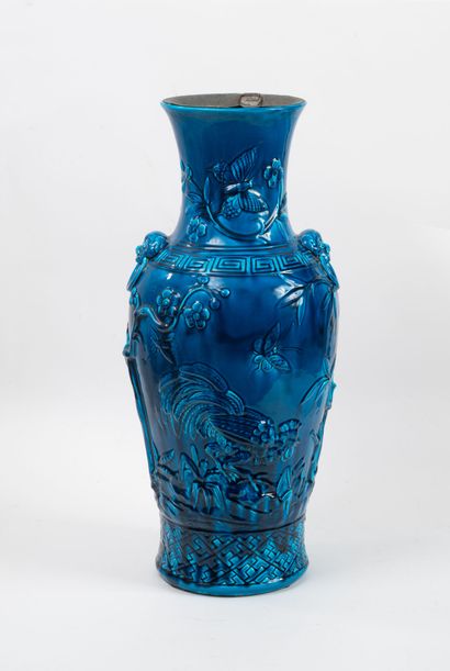LONGWY
Large baluster vase with flat base.
Proof...