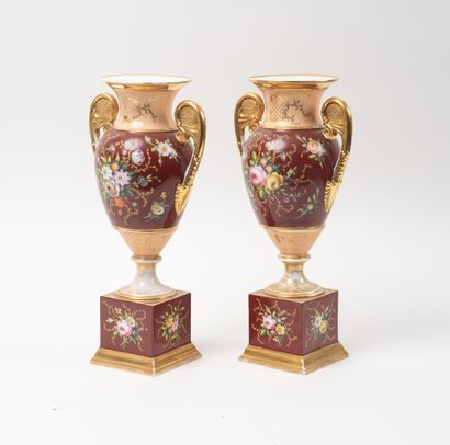 FRANCE, mid-19th century
Pair of tapered...