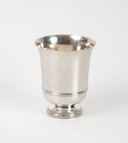 PUIFORCAT
Large silver (950) ringed tulip...