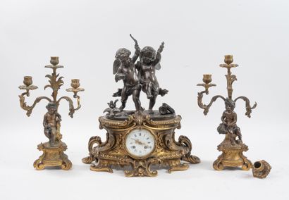 D'après Alexandre-Pierre SCHOENEWERK (1820-1885)
Pendule...