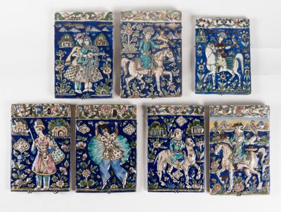 IRAN, Qâdjâr dynasty, late 19th century
Set...