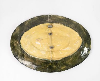 Alfred RENOLEAU (1854-1930)
Large oval dish...