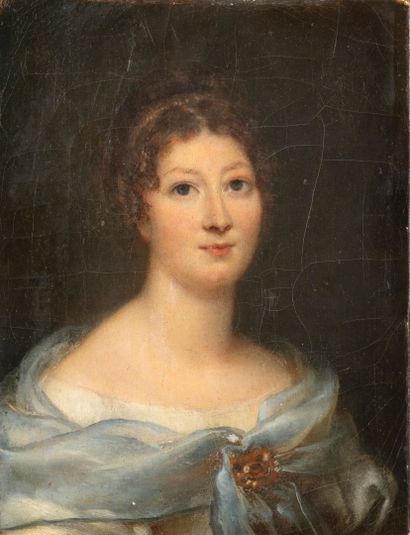 19th century school 
Portrait of a woman...