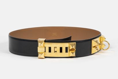HERMES Paris
Médor belt in black leather,...