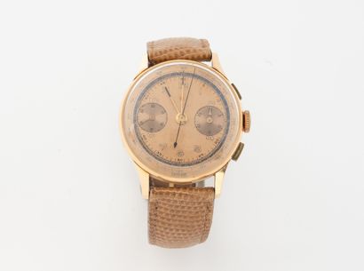 Men's chronograph wristwatch in yellow gold...