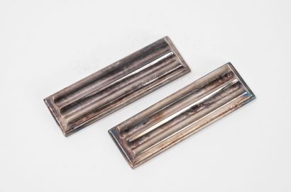 CHRISTOFLE
Series of twelve rectangular knife...