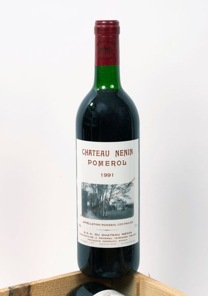CHÂTEAU NÉNIN
10 bottles, 1991.
Pomerol.
High...