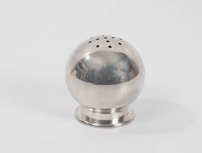 ERCUIS
Ball-shaped sugar bowl in silver-plated...