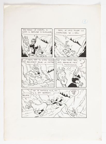 Comic strip. The adventures of Pif the dog....