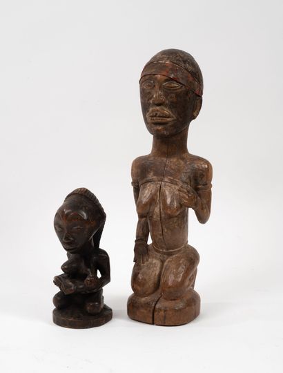 CONGO & IVORY COAST
Two wooden statuettes...