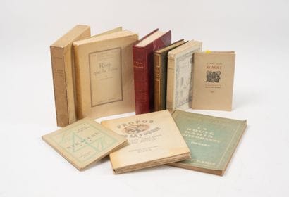 Lot of 9 volumes including: 
-Paul MORAND,...