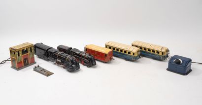 JEP
Lot gauge 0 including:
-Locomotive 120...