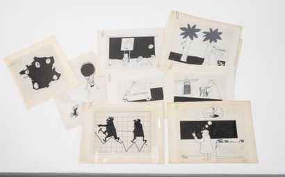 PIEM (1923-2020)
Set of 16 drawings (paper...