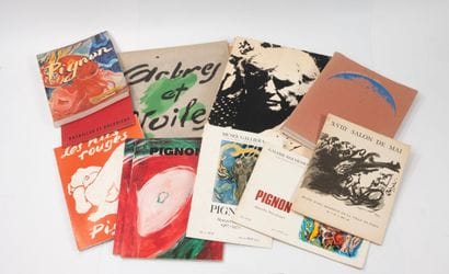 Set of twelve books on Édouard Pignon: 
-Pignon,...