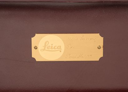 In case, Leitz Leica case with codes, gilded...