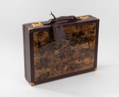 In case, Leitz Leica case with codes, gilded...