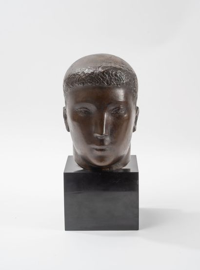 Gérard CHOAIN (1906-1988)
Head of an athlete.
Proof...