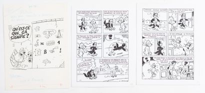 Comic strip. The adventures of Pif the dog....