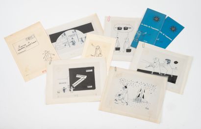 PIEM (1923-2020)
Set of 16 drawings (paper...