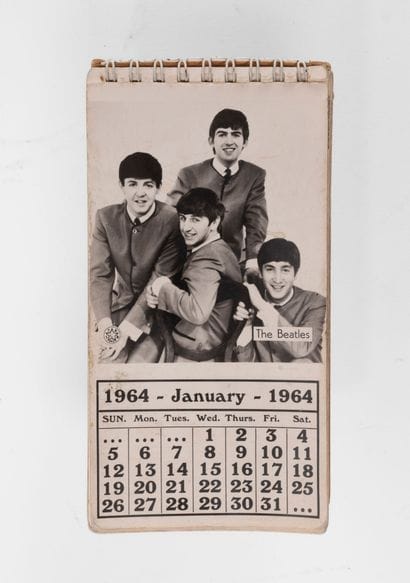 THE BEATLES
1964 pocket calendar with the...