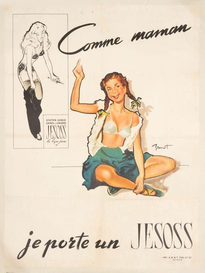 I wear a Jesoss. Like Mom, bra, girdles and...