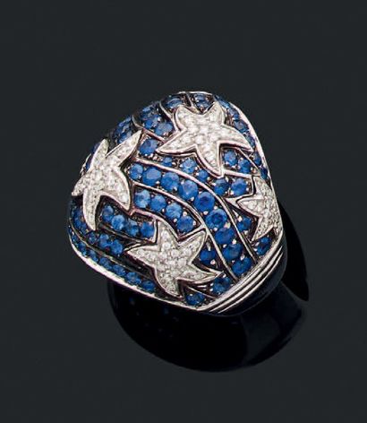 AUDEMARS PIGUET
Bague boule en or gris (750)...
