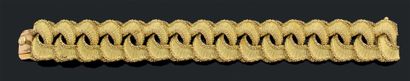 Beau bracelet en or jaune (750) à motif d'un...