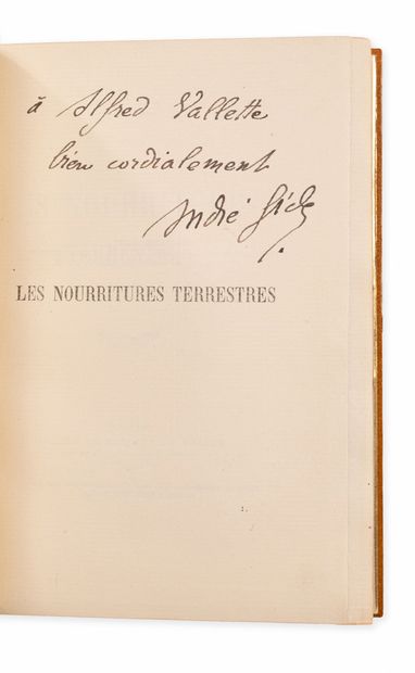 GIDE (André)
Les nourritures terrestres....