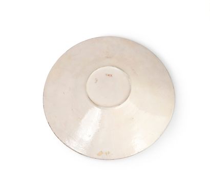 Théodore DECK (1823-1891)
Large round earthenware...