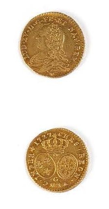 LOUIS XV (1715-1774)
Half gold louis with...