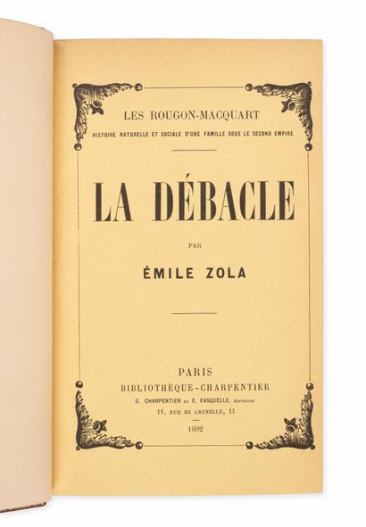 ZOLA (Emile)
The Rougon-Macquart. La débâcle....