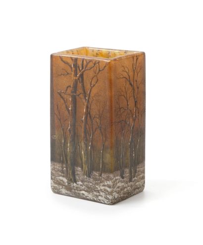 DAUM in Nancy
Flat-bottomed vase with rectangular...