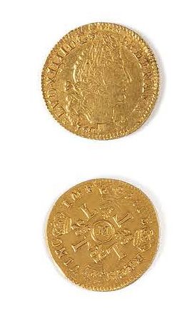 LOUIS XIV (1643-1715)
Louis d'or aux quatre...