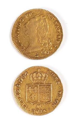 LOUIS XVI (1774-1793)
Double louis d'or au...