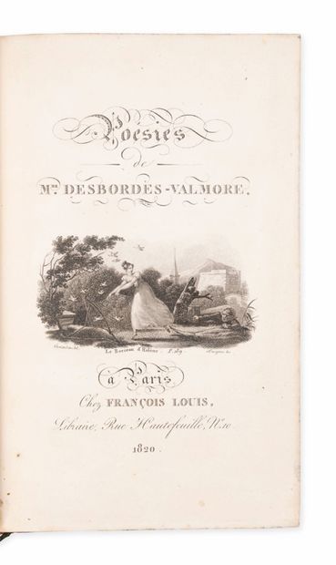 DESBORDES-VALMORE (Marceline)
Poésies. Paris,...