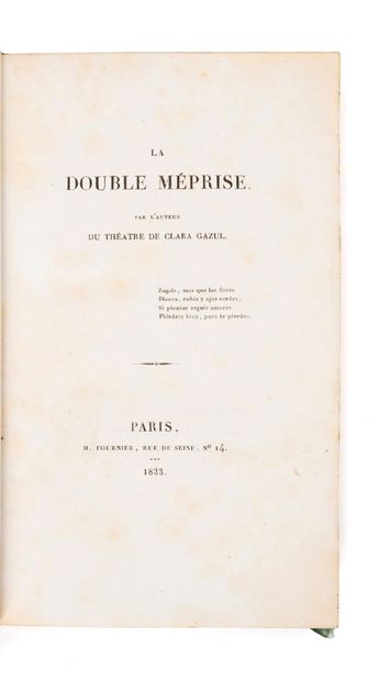 MERIMEE (Prosper)
The double misunderstanding....