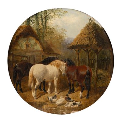 Attributed to John Frederich II HERRING (1815-1907)
Farmyard...