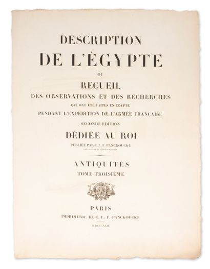 DESCRIPTION OF EGYPT
or collection of observations...
