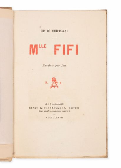 MAUPASSANT (Guy de)
Mademoiselle Fifi. Eaux-forte...