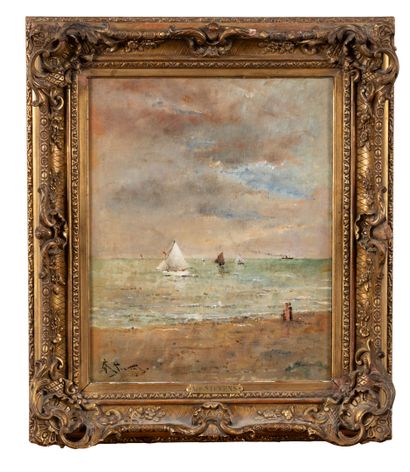 Alfred STEVENS (1823-1906)
Steamer and sailboats...