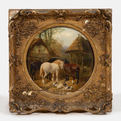 Attributed to John Frederich II HERRING (1815-1907)
Farmyard...