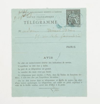 Auguste RODIN (1840-1917)
2 L.A.S., 1891-1894;...